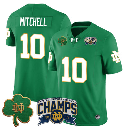 Notre Dame Fighting Irish 2025 Orange Bowl Champions Jersey N6 - All Stitched