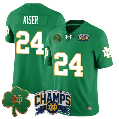 Notre Dame Fighting Irish 2025 Orange Bowl Champions Jersey N6 - All Stitched