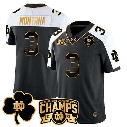 Notre Dame Fighting Irish 2025 Orange Bowl Champions Jersey N6 - All Stitched