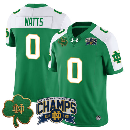 Notre Dame Fighting Irish 2025 Orange Bowl Champions Jersey N6 - All Stitched