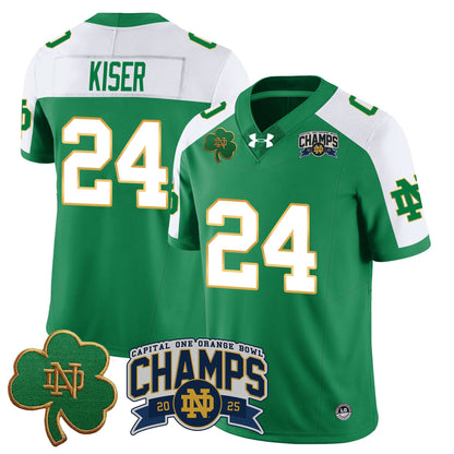 Notre Dame Fighting Irish 2025 Orange Bowl Champions Jersey N6 - All Stitched