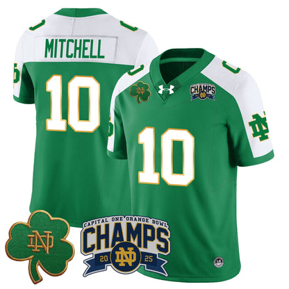Notre Dame Fighting Irish 2025 Orange Bowl Champions Jersey N6 - All Stitched