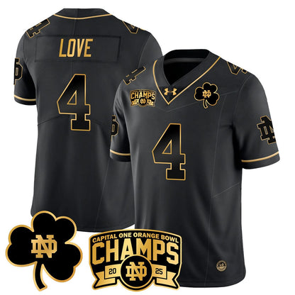 Notre Dame Fighting Irish 2025 Orange Bowl Champions Jersey N6 - All Stitched