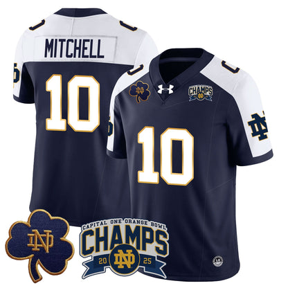 Notre Dame Fighting Irish 2025 Orange Bowl Champions Jersey N6 - All Stitched