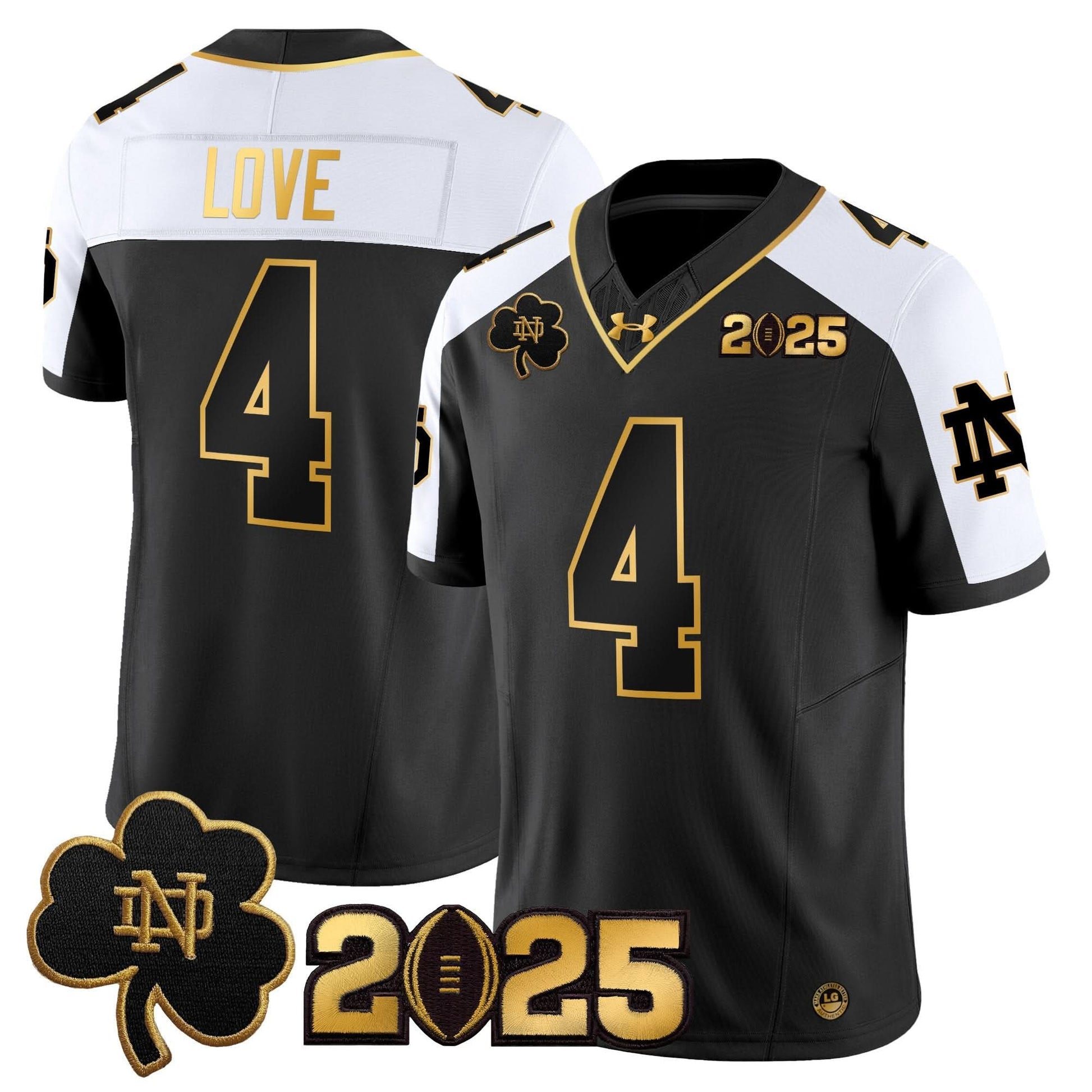 NDFI 2025 CFP Final Patch Gold Vapor Limited Jersey - All Stitched