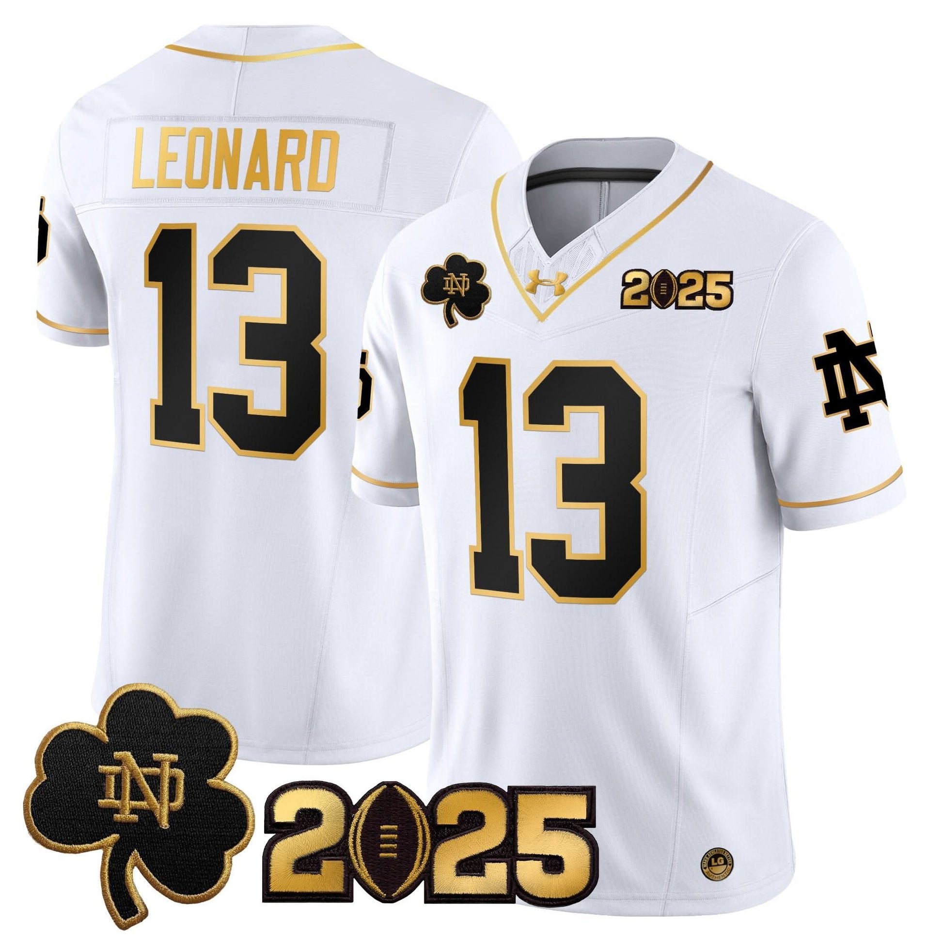 NDFI 2025 CFP Final Patch Gold Vapor Limited Jersey - All Stitched