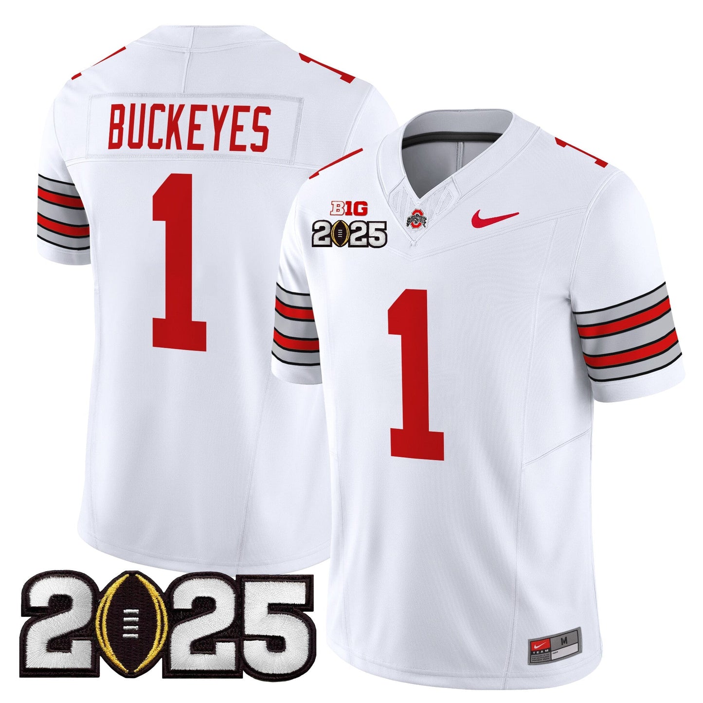 OSU 'Heritage Stripe' 2025 CFP Final Patch Vapor Limited Jersey - All Stitched
