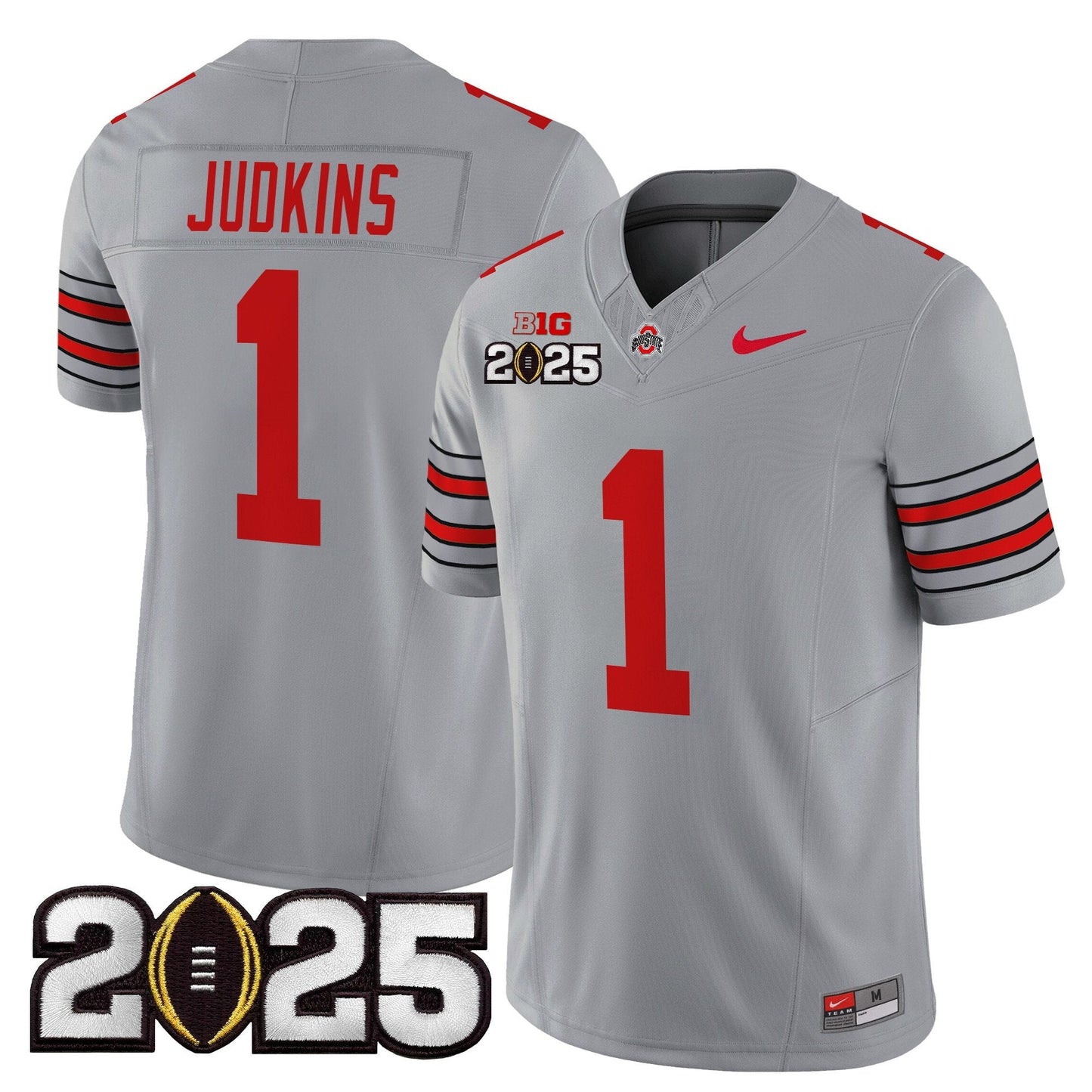OSU 'Heritage Stripe' 2025 CFP Final Patch Vapor Limited Jersey - All Stitched