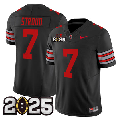 OSU 'Heritage Stripe' 2025 CFP Final Patch Vapor Limited Jersey - All Stitched