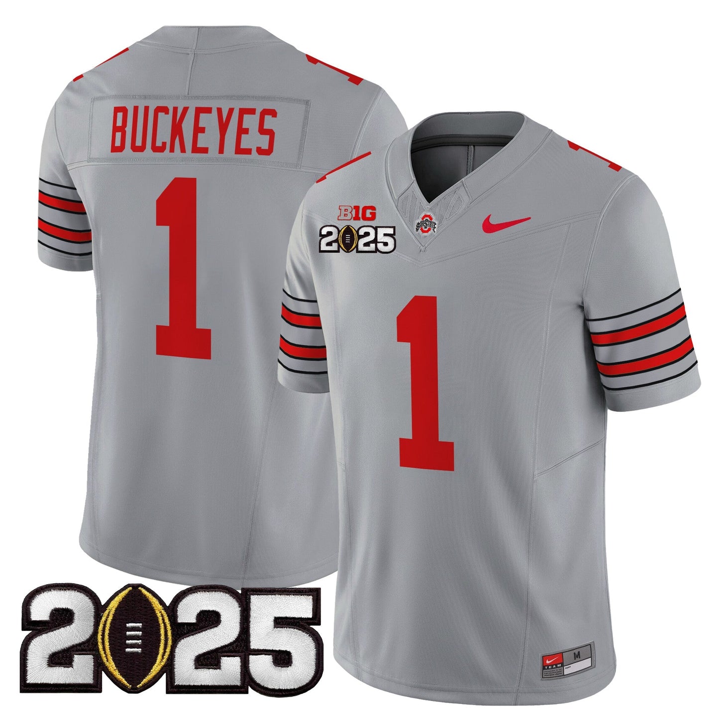 OSU 'Heritage Stripe' 2025 CFP Final Patch Vapor Limited Jersey - All Stitched