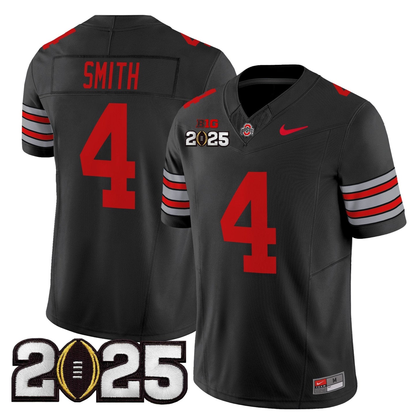 OSU 'Heritage Stripe' 2025 CFP Final Patch Vapor Limited Jersey - All Stitched