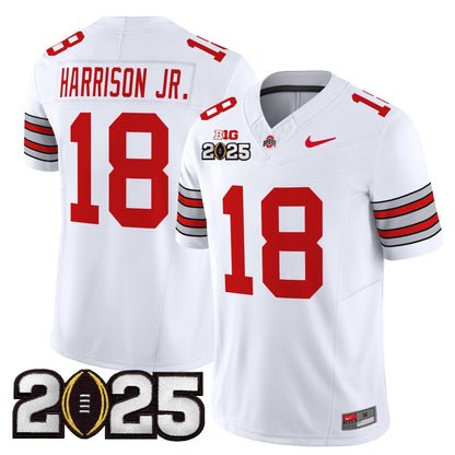 OSU 'Heritage Stripe' 2025 CFP Final Patch Vapor Limited Jersey - All Stitched