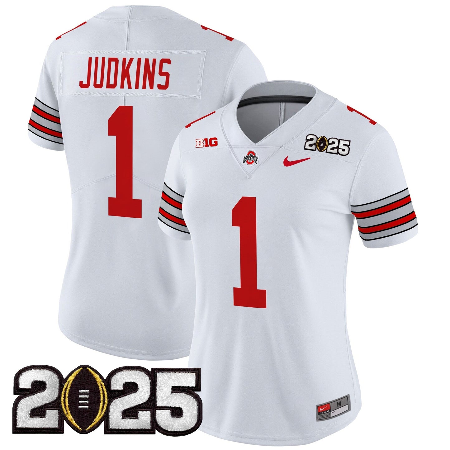 Women's OSU 'Heritage Stripe' 2025 CFP Final Patch Vapor Limited Jersey - All Stitched