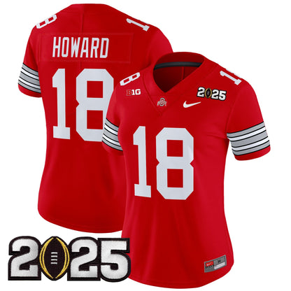 Women's OSU 'Heritage Stripe' 2025 CFP Final Patch Vapor Limited Jersey - All Stitched