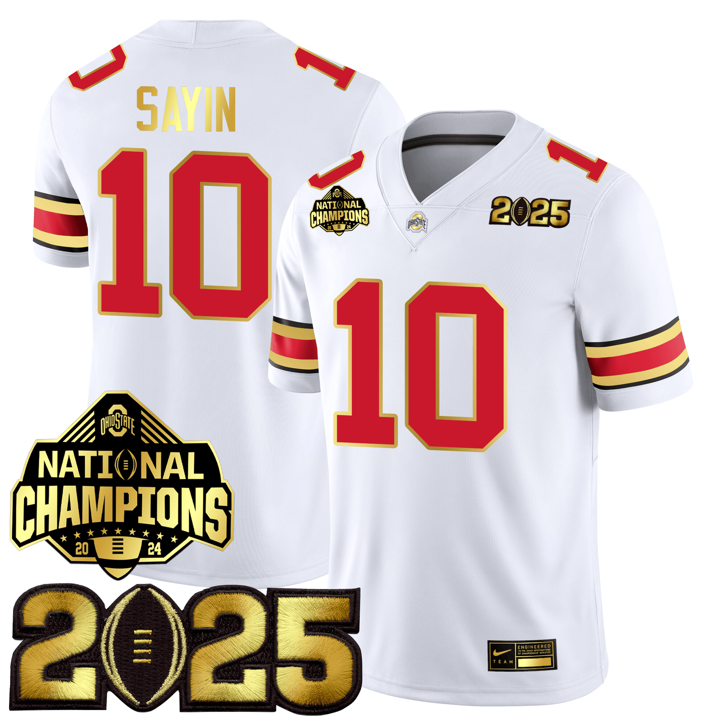 OSU Gold Edition Jersey - CFP Final + National Champions Patch
