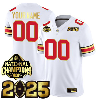 Custom OSU Gold Edition Jersey - CFP Final + National Champions Patch