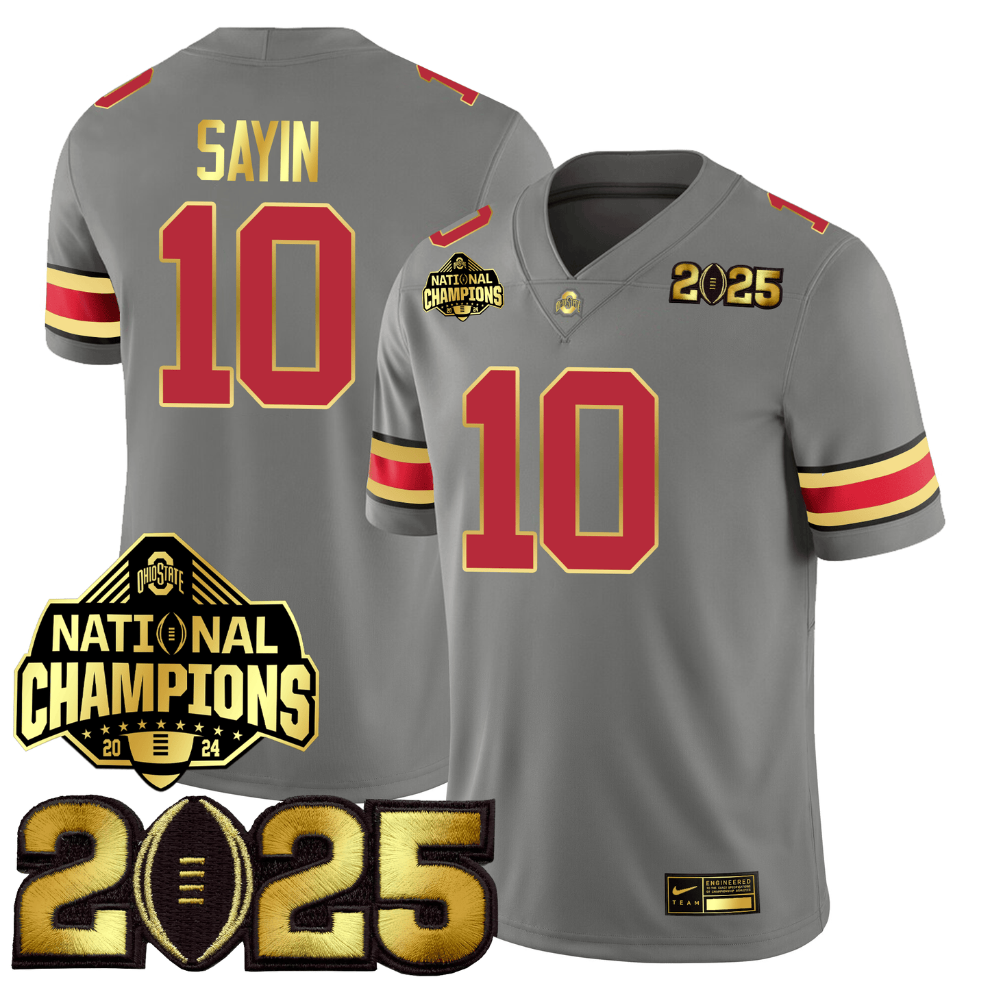 OSU Gold Edition Jersey - CFP Final + National Champions Patch