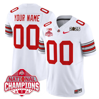 Custom Name/Gender OSU 'Heritage Stripe' 2025 CFP Patch - National Champions Jersey - All Stitched