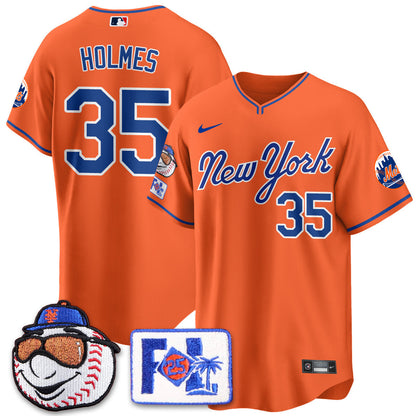 NYM Blue Road 2025 Spring Training Jersey - All Stitched