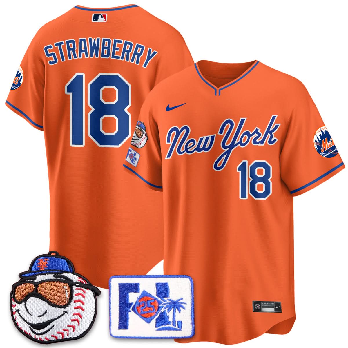 Men's New York Mets Blue Road 2025 Spring Training Jersey - All Stitched