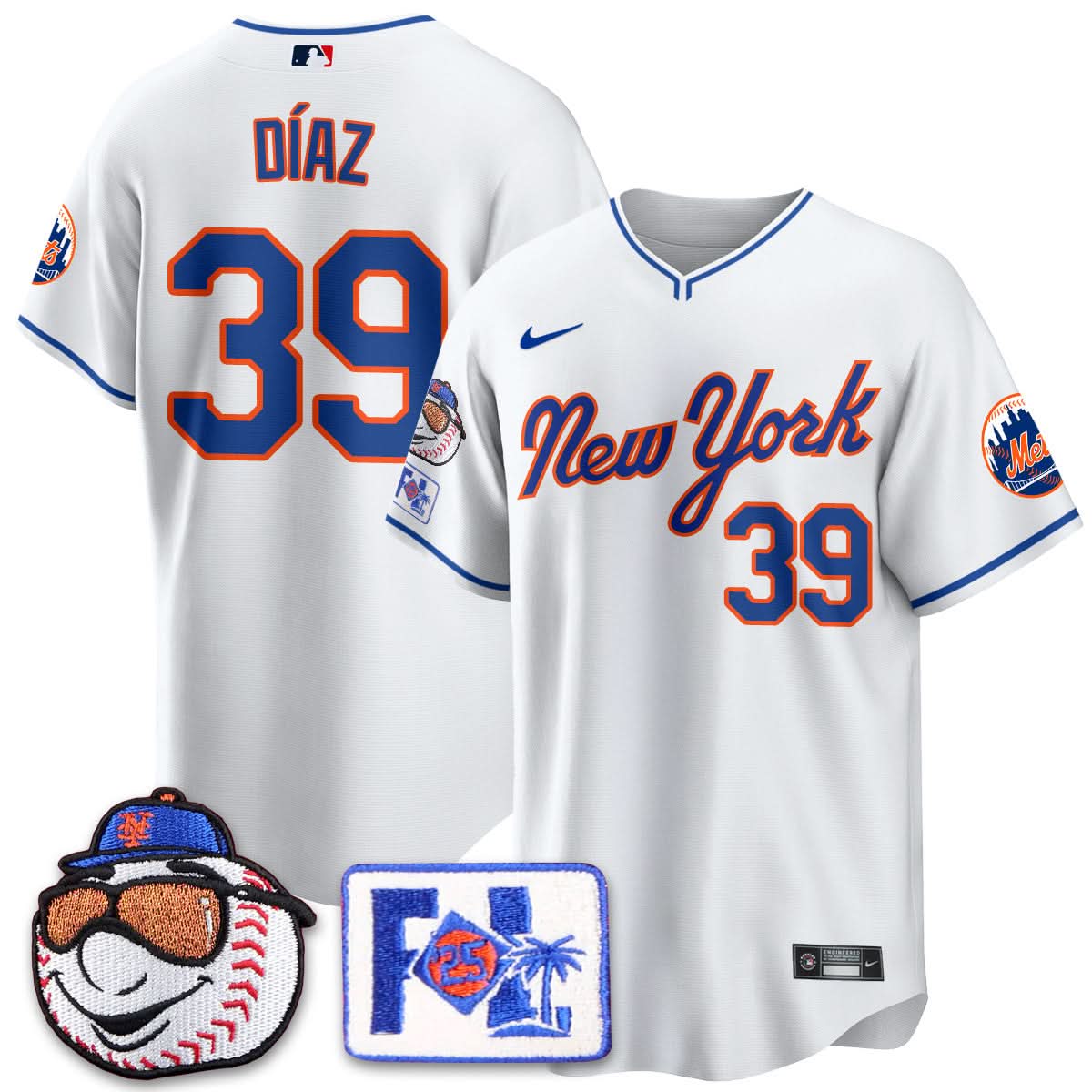 Men's New York Mets Blue Road 2025 Spring Training Jersey - All Stitched