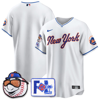 NYM Blue Road 2025 Spring Training Jersey - All Stitched