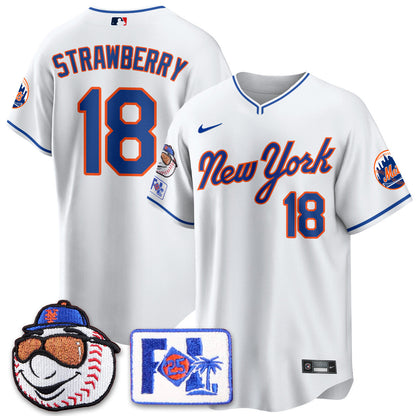 NYM Blue Road 2025 Spring Training Jersey - All Stitched