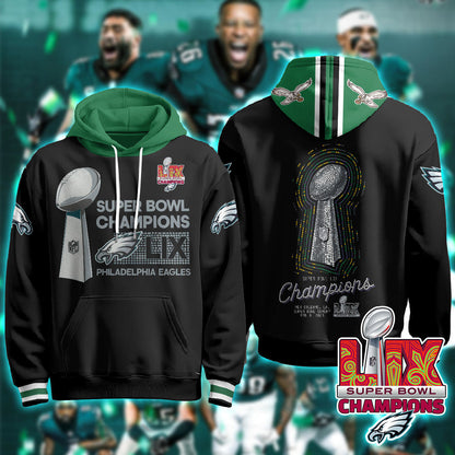 PHI Super Bowl LIX Champions Hoodie