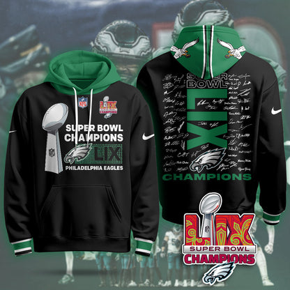 PHI Super Bowl LIX Champions Hoodie