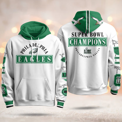 PHI Super Bowl LIX Champions Limited Hoodie N2