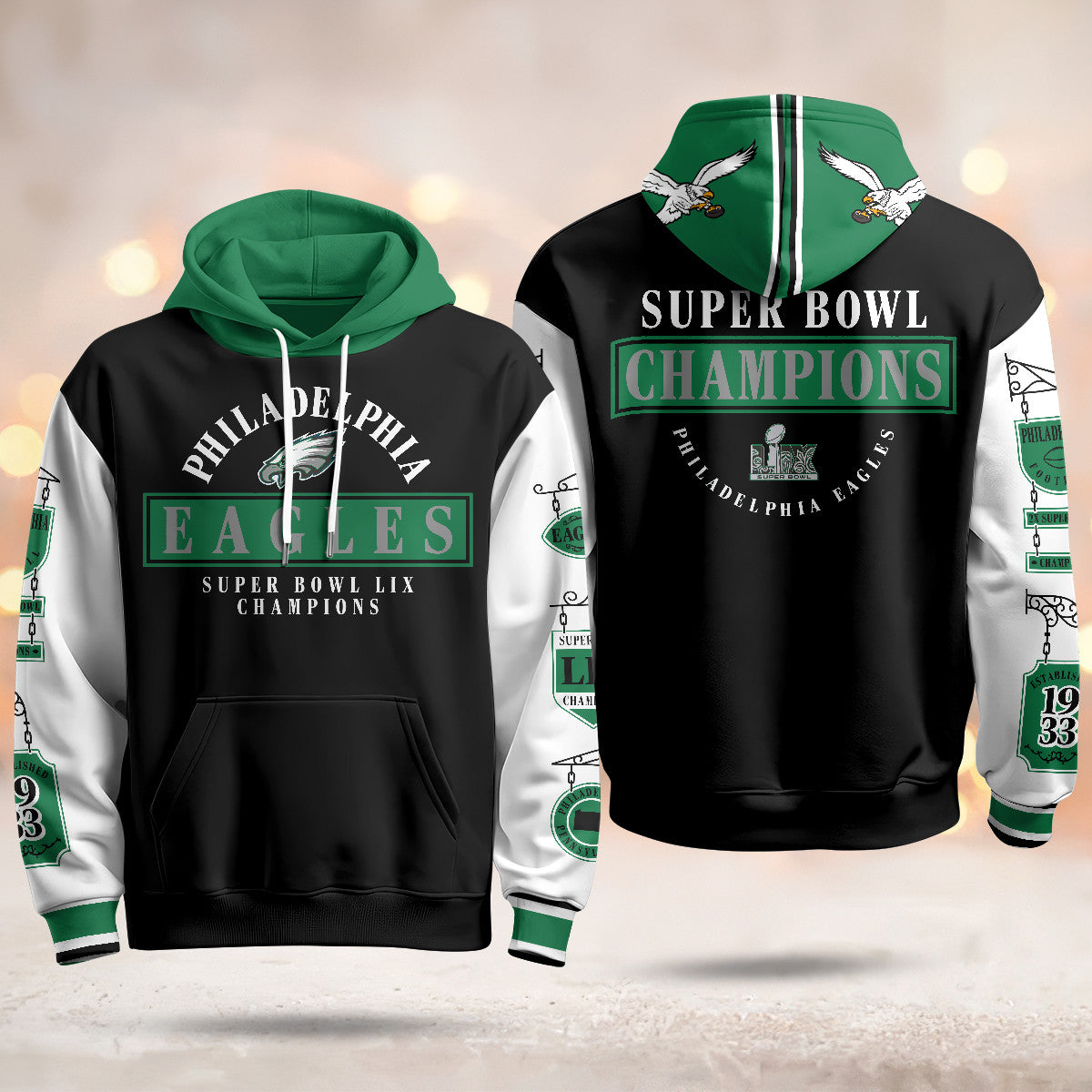 PHI Super Bowl LIX Champions Limited Hoodie N2