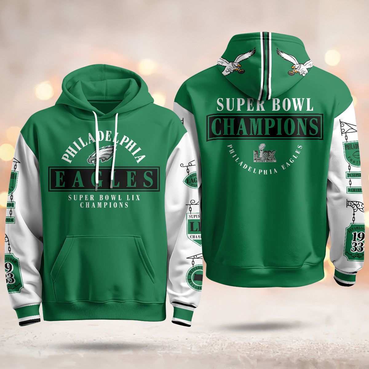 PHI Super Bowl LIX Champions Limited Hoodie N2