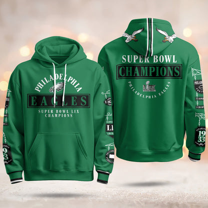 PHI Super Bowl LIX Champions Limited Hoodie N2