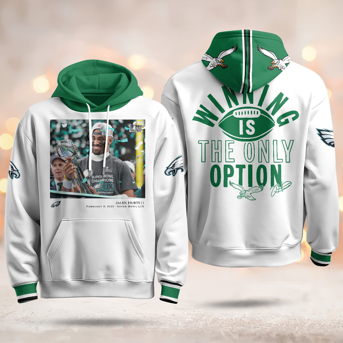 PHI Super Bowl LIX Champions Limited Hoodie N3