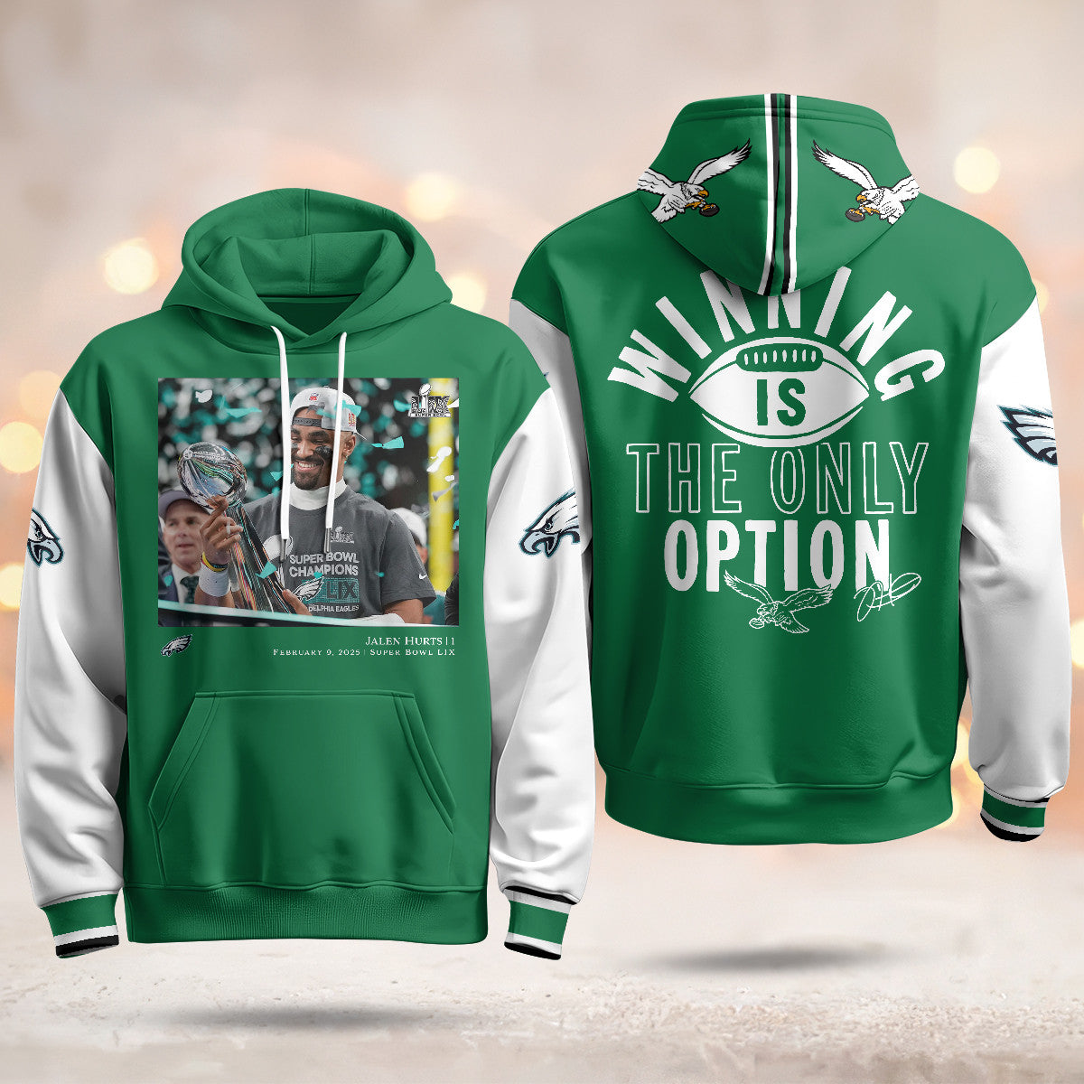 PHI Super Bowl LIX Champions Limited Hoodie N3