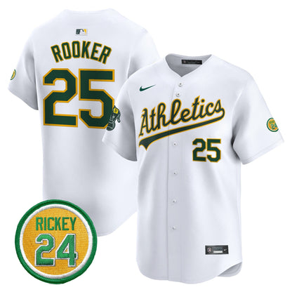 OAK Rickey Henderson Patch Vapor Premier Limited Jersey - All Stitched