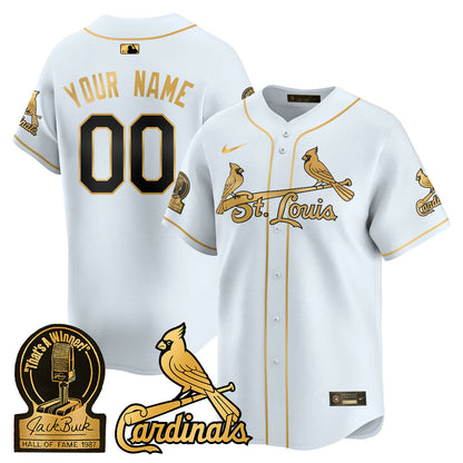 Custom Gender/Name St. Louis Cardinals Jack Buck Limited Jersey - All Stitched