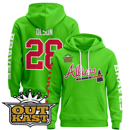 Men's Atlanta Braves 2025 Atliens Pullover Hoodie - All Stitched