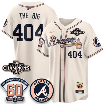 ATL 2026 NL East Champs Peach Edition - Stitched