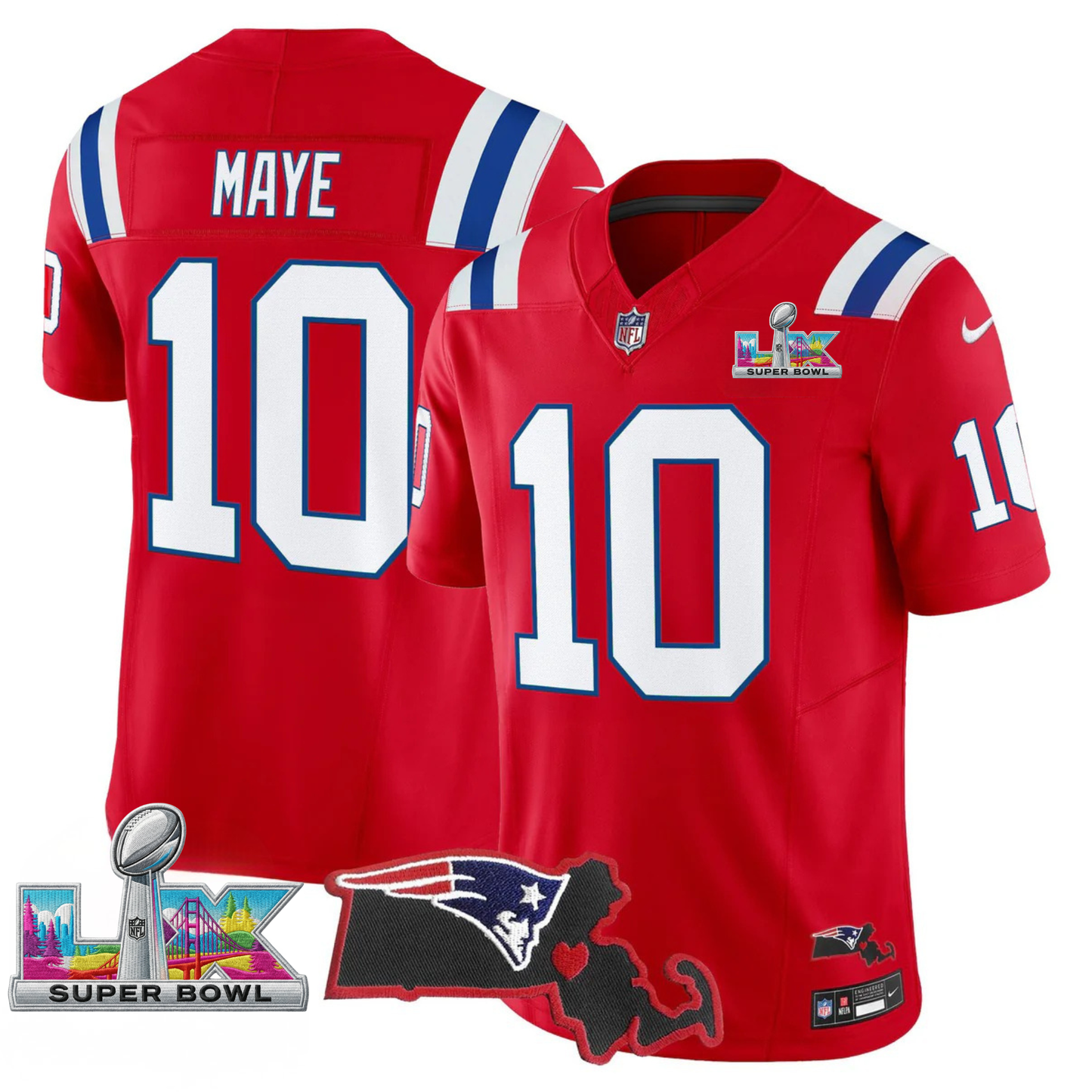 Women's NE SB LX Game Patch Vapor Limited Jersey - All Stitched