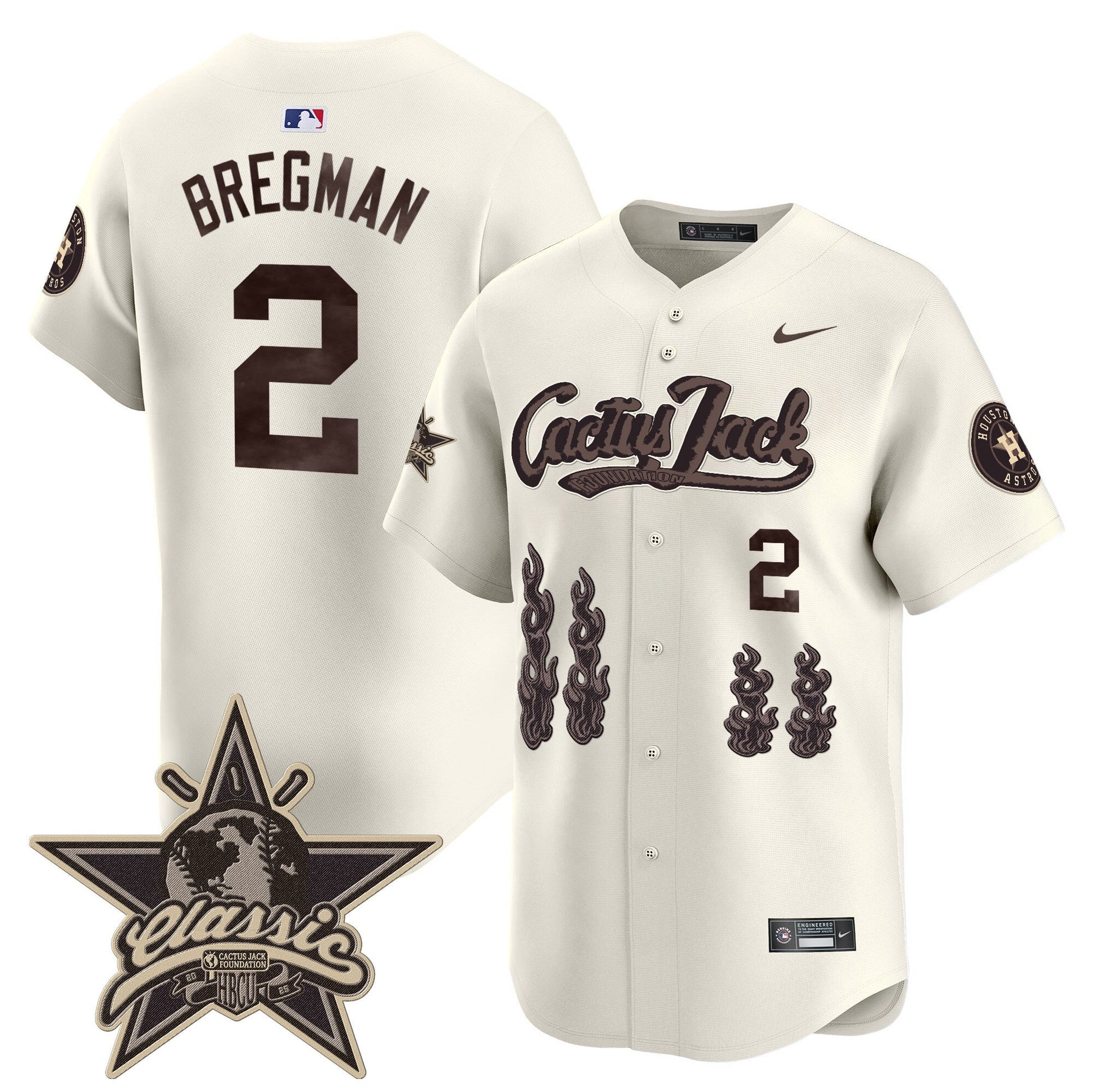 Men's Houston Astros Cactus Jack 2025 Vapor Premier Limited Jersey - All Stitched