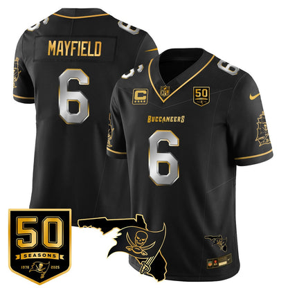 Men's Tampa Bay Buccaneers 50th Season Limited Jersey - All Stitched