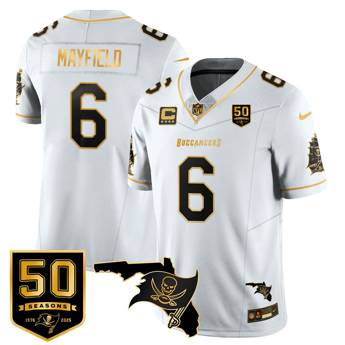Men's Tampa Bay Buccaneers 50th Season Limited Jersey - All Stitched