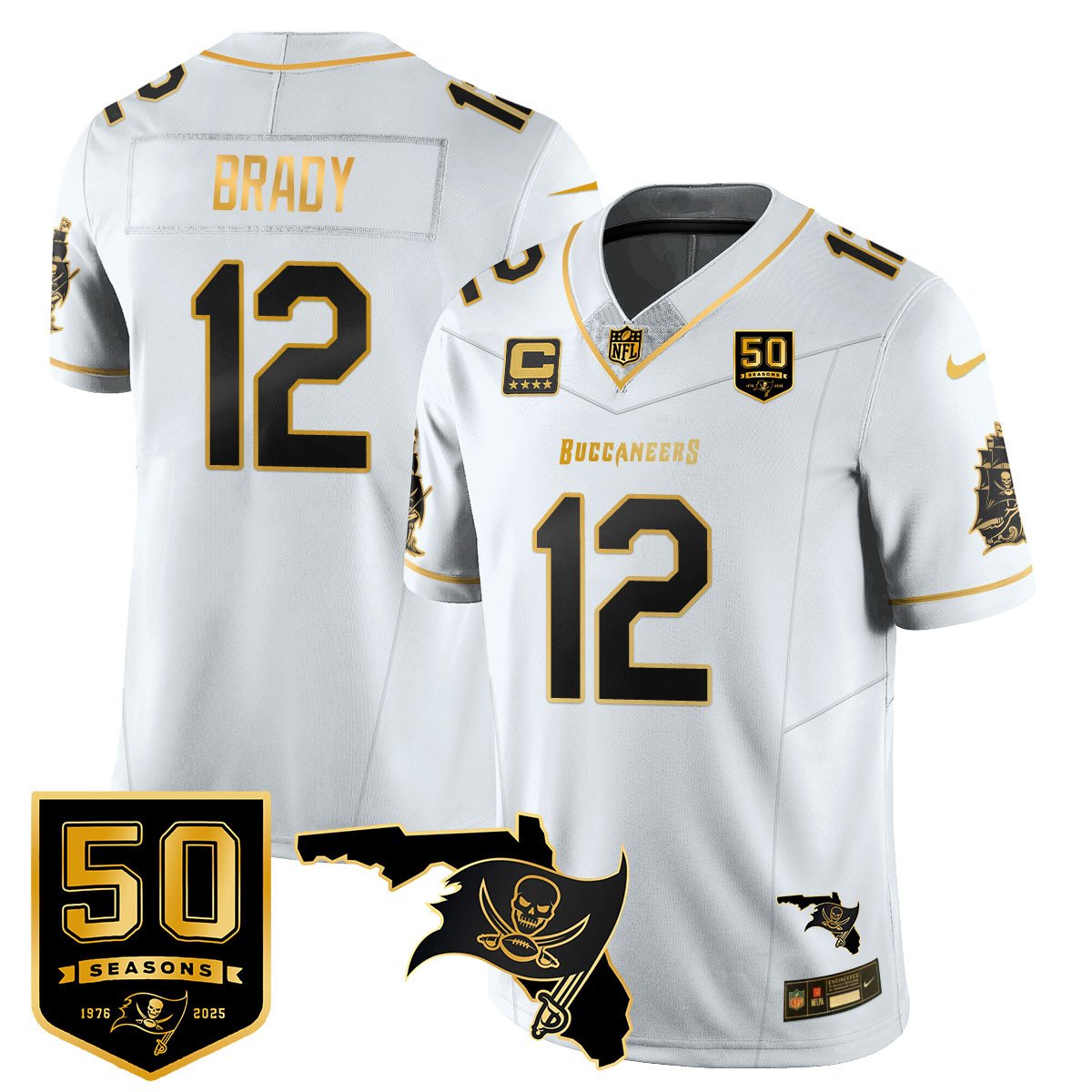 Men's Tampa Bay Buccaneers 50th Season Limited Jersey - All Stitched