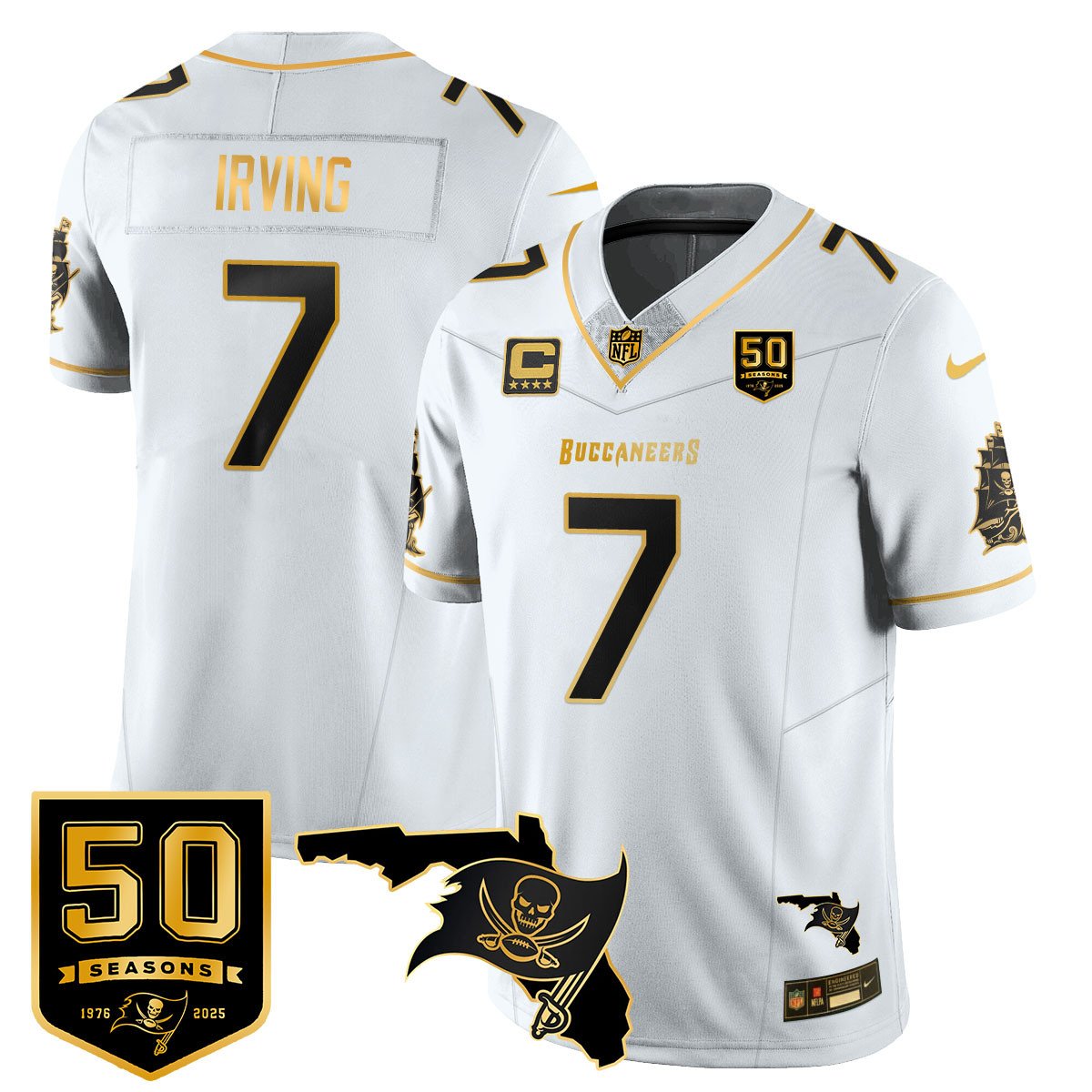 Men's Tampa Bay Buccaneers 50th Season Limited Jersey - All Stitched
