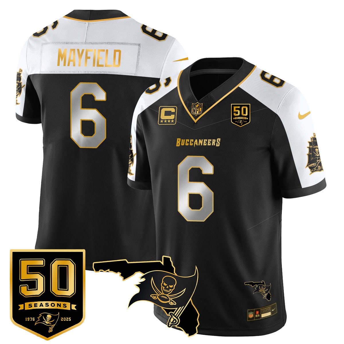 Men's Tampa Bay Buccaneers 50th Season Limited Jersey - All Stitched