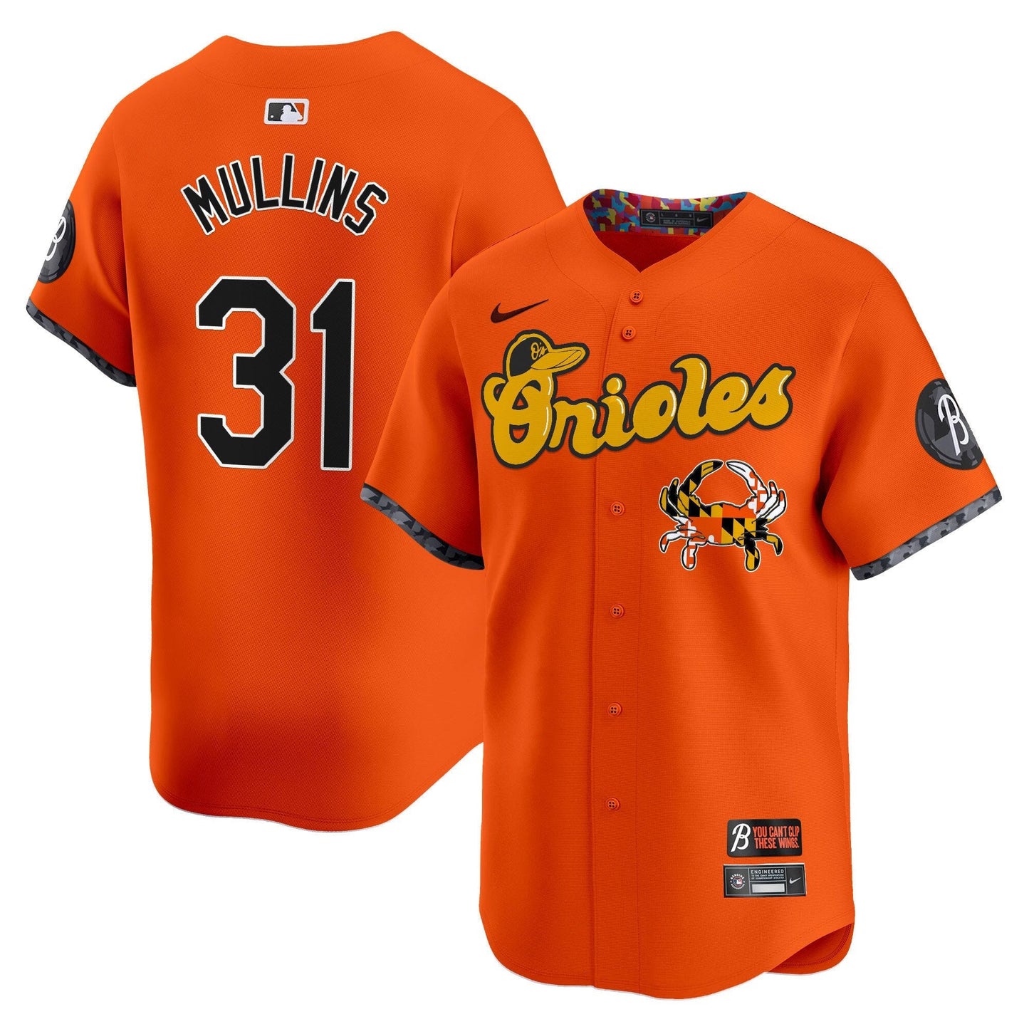 Men's Baltimore Orioles Maryland Blue Crab Vapor Premier Limited Jersey - All Stitched