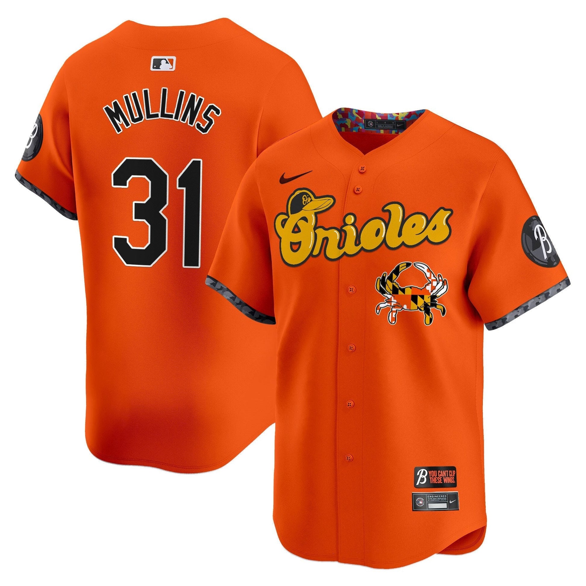 Men's Baltimore Orioles Maryland Blue Crab Vapor Premier Limited Jersey - All Stitched