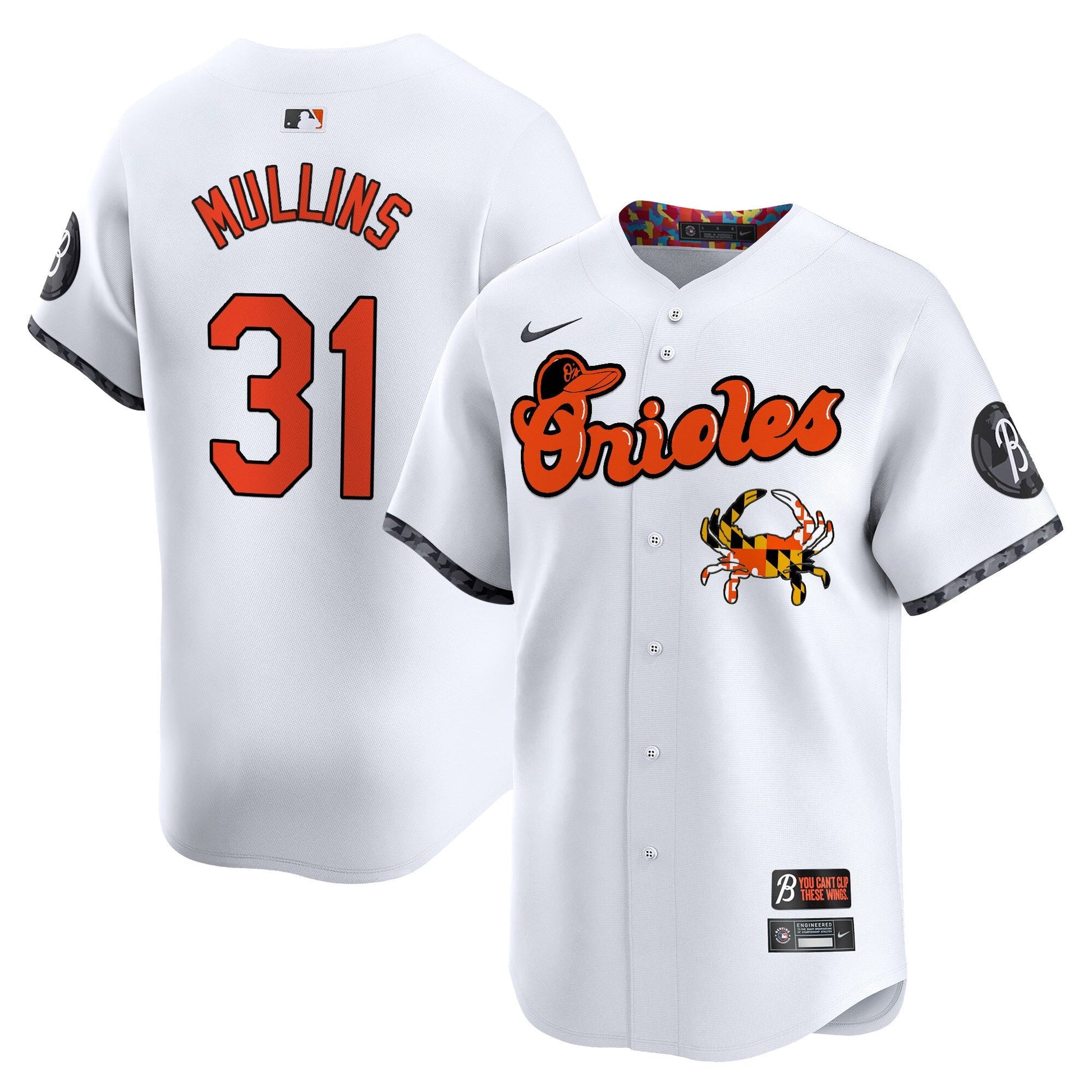 Men's Baltimore Orioles Maryland Blue Crab Vapor Premier Limited Jersey - All Stitched