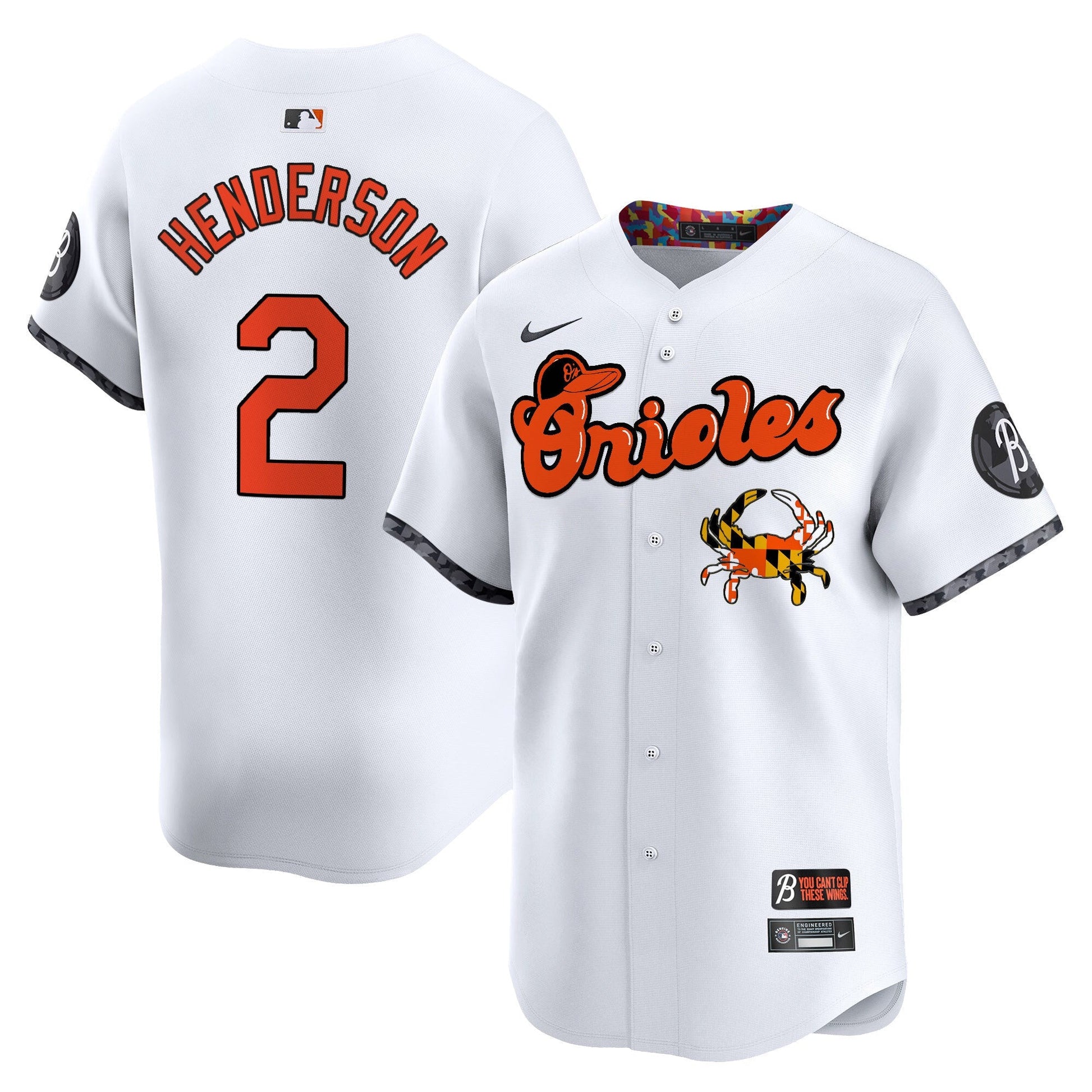 Men's Baltimore Orioles Maryland Blue Crab Vapor Premier Limited Jersey - All Stitched